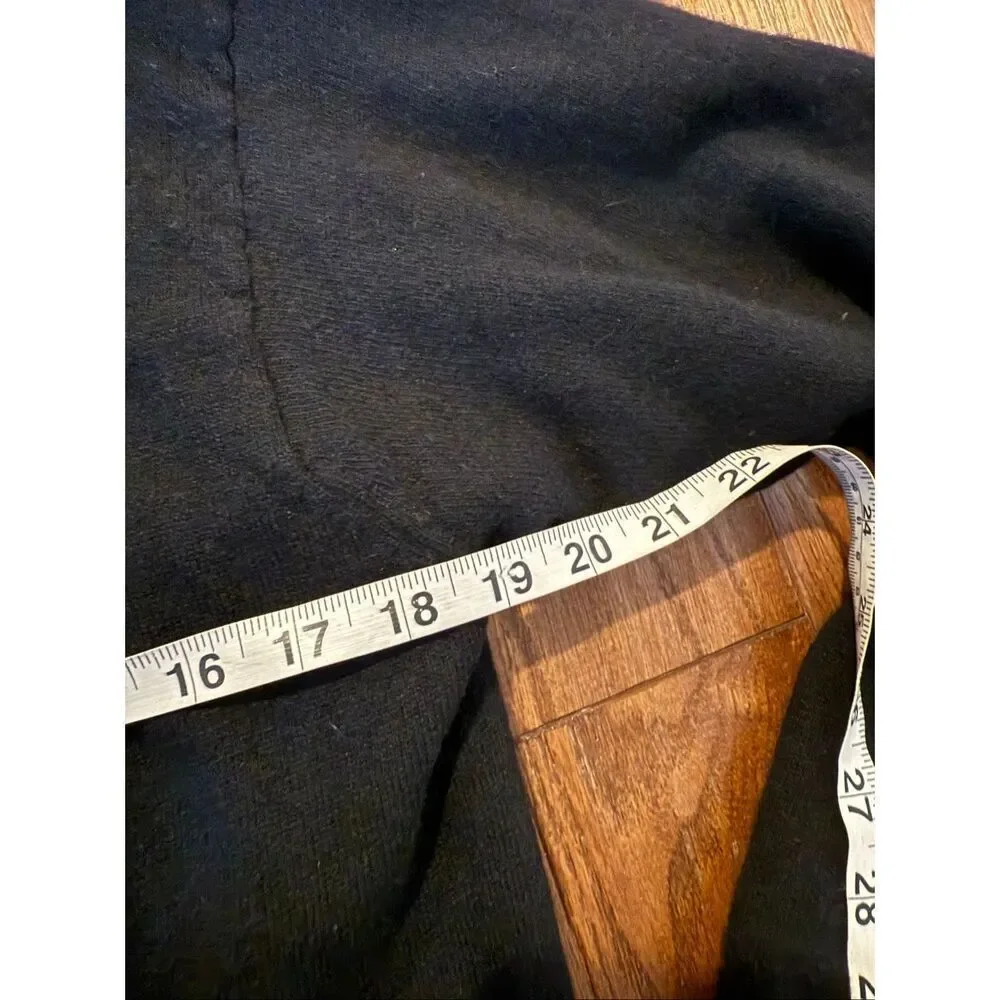 Pierre Lefond Wendy Foster Vintage black wool angora beaded cardigan sweater M - Picture 9 of 12